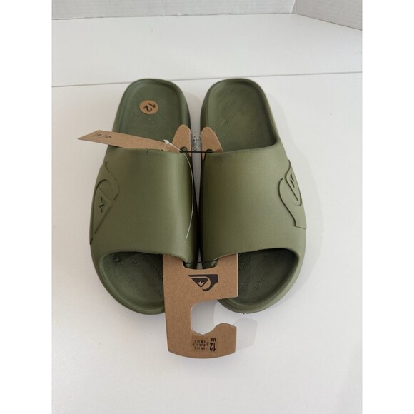 Quiksilver Cloudbreak Green Slides Slippers Sandals Men’s 12 US New Quicksilver - Picture 12 of 12